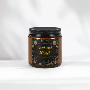 Spoken Word Candles | Soul and Watch | 4oz Amber Jar