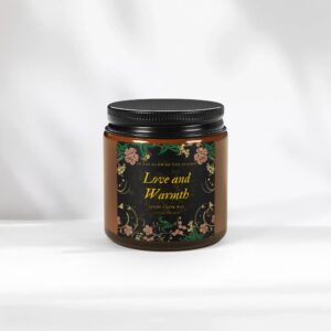 Spoken Word Candle Love and Warmth | 4oz and 9oz | Amber