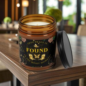 Spoken Word Candles | Found | 4oz and 9oz Amber Jar