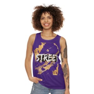 STREET Gold Graffiti XVI | Unisex Tank Top | Purple