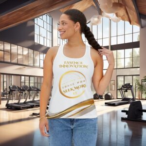 Essence Luxe Flow VI | Racerback Tank Top | White