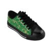 Bohemian Butterfly Lowtops XII in dark green canvas with black sole, detailed with the golden Butterfly Heart motif—designed for earthy, expressive personal style.