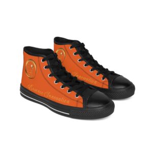 Ladies Classic Hightops XI | Black Sole | Orange