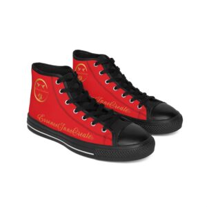 Ladies Streetwear Hightops IX | Black Sole | Red
