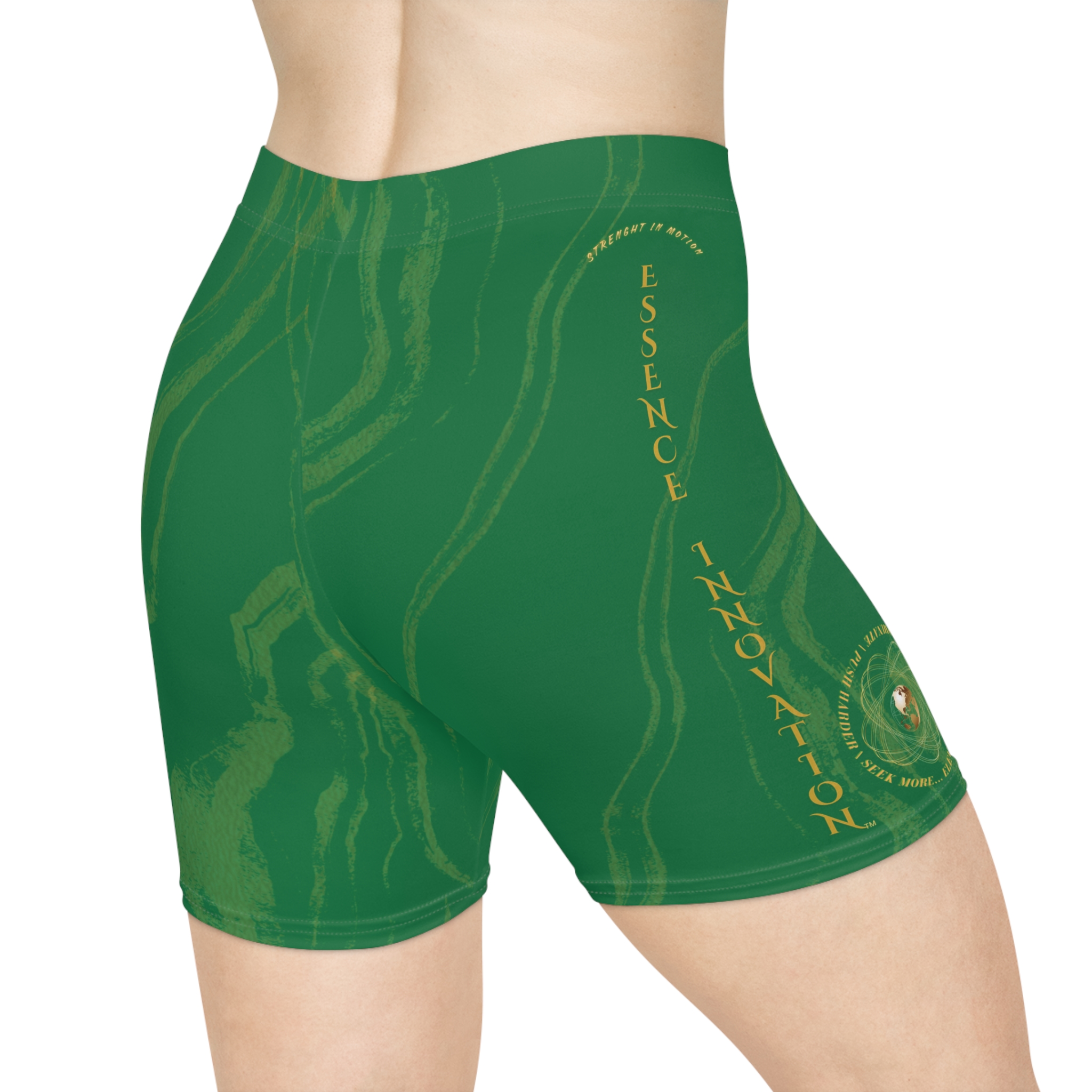 12884442315121364725_2048jpeg - Essence Innovation Seek More BSS XII | Women Biker Shorts | Dark Green
