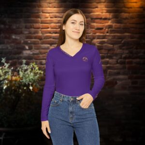 Seek More Performance XVI | Long Sleeve V-neck | Purple