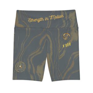 Stripes In Motion VIII | Ladies Workout Shorts | Dark Grey