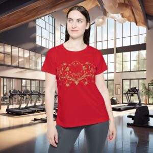 Butterfly Blossom Tee IX | EssenceInnoCreate | Dark Red