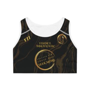 Seek More SBS VII | Ladies Sports Bra | Black Striped