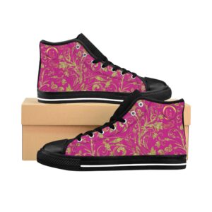 Bohemian Butterfly Hightops XVIII | Black Sole | Pink