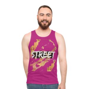 STREET Gold Graffiti XVIII | Unisex Tank Top | Pink