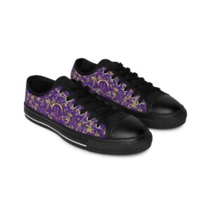 Bohemian Butterfly Lowtops XVI | Black Sole | Purple