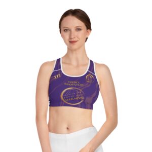 Seek More SBS XVI | Ladies Sports Bra | Purple Striped