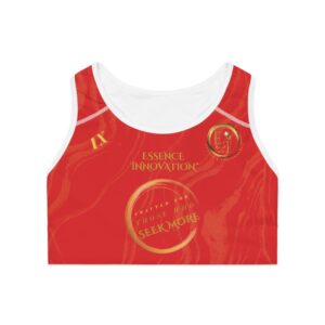 Seek More SBS IX | Ladies Sports Bra | Red Striped