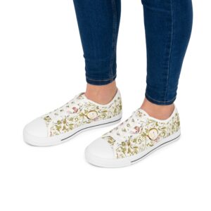 Boho Lowtop Sneakers VI | Butterfly Heart | White