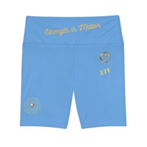 Strength In Motion XIV | Ladies Workout Shorts | Light Blue