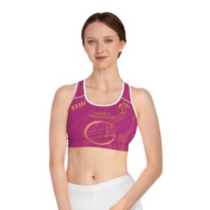 Seek More SBS XVIII | Ladies Sports Bra | Pink Striped