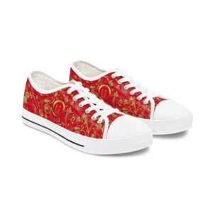 17498553869631140152_2048_customjpeg - Essence Innovation Boho Lowtop Sneakers X | Butterfly Heart | Dark Red