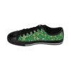 Bohemian Butterfly Lowtops XII in dark green canvas with black sole, detailed with the golden Butterfly Heart motif—designed for earthy, expressive personal style.