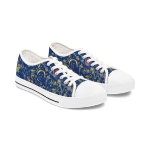 1791078567629047223_2048_customjpeg - Essence Innovation Boho Lowtop Sneakers XIII | Butterfly Heart | Dark Blue