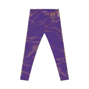 Seek More Striped XVI | Women’s Casual Leggings | Purple