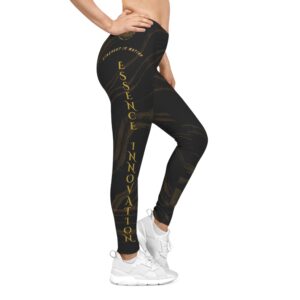 Seek More Striped VII | Women’s Casual Leggings | Black