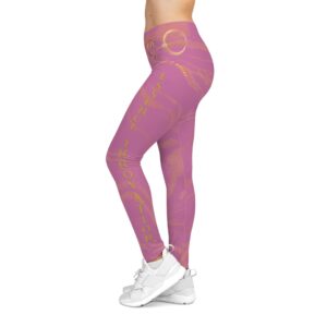 Seek More Striped XVII | Women’s Casual Leggings | Light Pink