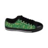 Bohemian Butterfly Lowtops XII in dark green canvas with black sole, detailed with the golden Butterfly Heart motif—designed for earthy, expressive personal style.