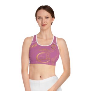 Seek More SBS XVII | Ladies Sports Bra | Light Pink Striped