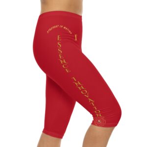 Seek More CL X | Ladies Capri Leggings | Dark Red
