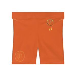 Seek More BS XI | Women Biker Shorts | Orange