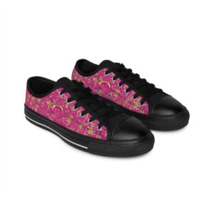 Bohemian Butterfly Lowtops XVIII | Black Sole | Pink