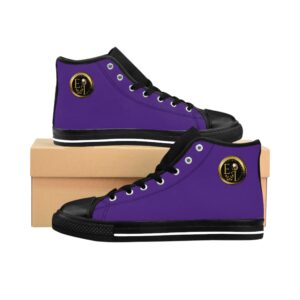 Mens Classic HighTops XVI | Black Sole | Purple
