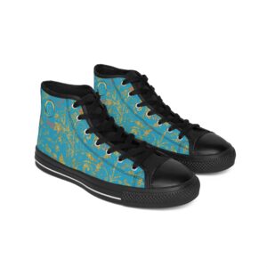 Bohemian Butterfly Hightops XV | Black Sole | Turquoise