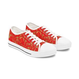 4691560932700759858_2048_customjpeg - Essence Innovation Boho Lowtop Sneakers IX | Butterfly Heart | Red