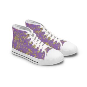 Boho Hightop Sneakers XIX | Butterfly Heart | Soft Purple