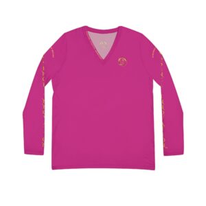 Seek More Performance XVIII | Long Sleeve V-neck | Pink