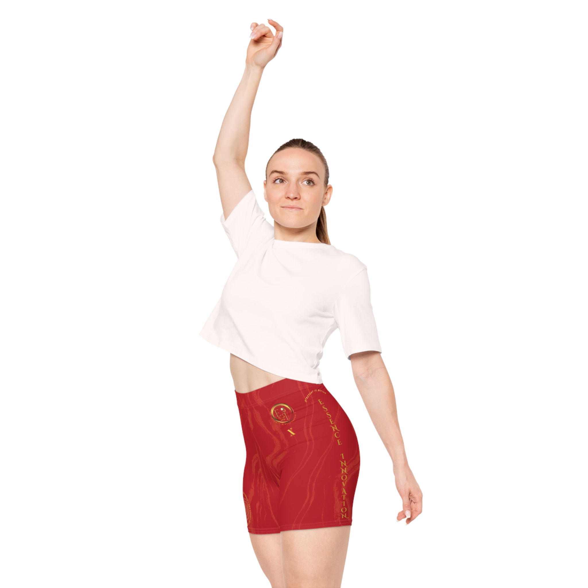 4857878554325643011_2048jpeg - Essence Innovation Seek More BSS X | Women Biker Shorts | Dark Red