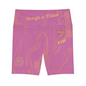 Stripes In Motion XVII | Ladies Workout Shorts | Light Pink