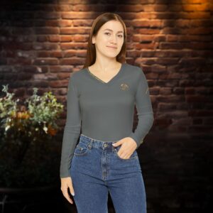 Seek More Performance VIII | Long Sleeve V-neck | Dark Grey