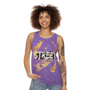 STREET Gold Graffiti XIX | Unisex Tank Top | Soft Purple