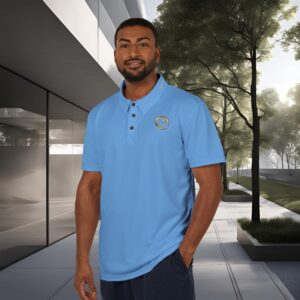 Seek More Elevation XIV | Performance Polo – Light Blue
