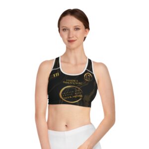 Seek More SBS VII | Ladies Sports Bra | Black Striped