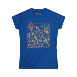 Floral Butterfly T-Shirt | Elegant Nature Lovers | 9 Colors