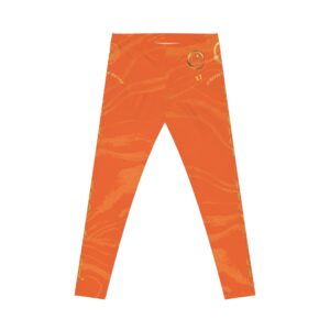 Seek More Striped XI | Women’s Casual Leggings | Orange