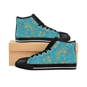 Bohemian Butterfly Hightops XV | Black Sole | Turquoise