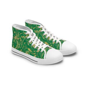 Boho Hightop Sneakers XII | Butterfly Heart | Dark Green