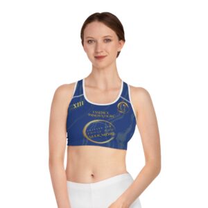 Seek More SBS XIII | Ladies Sports Bra | Dark Blue Striped