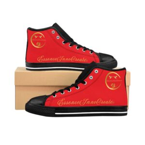 Ladies Streetwear Hightops IX | Black Sole | Red