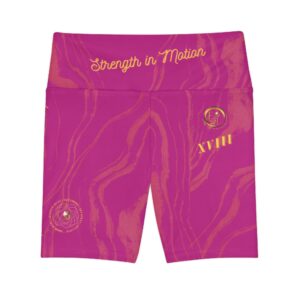 Stripes In Motion XVIII | Ladies Workout Shorts | Pink